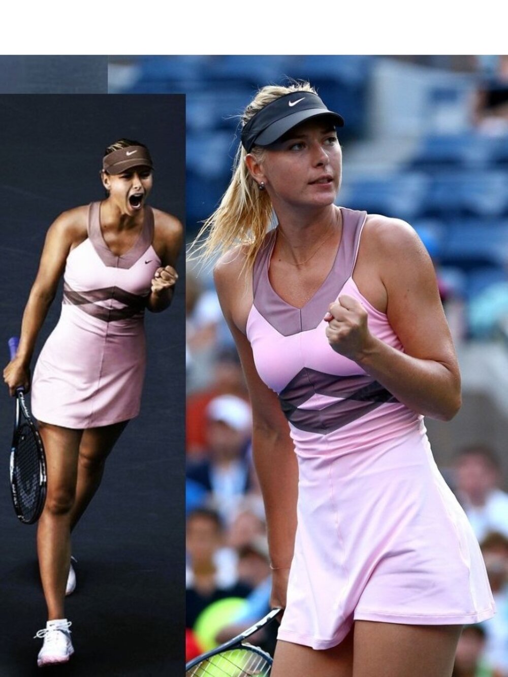 Nwt Nike Maria Sharapova Pink BEAUTIFUL Tennis Dress w/ Bra skirt S Small